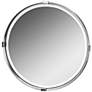 Uttermost Tazlina Brushed Nickel 29 1/2" Round Wall Mirror