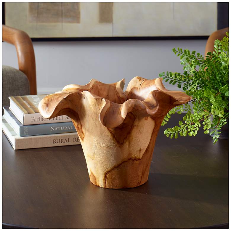 Image 1 Uttermost Teak Flow Natural Indoor-Outdoor Bowl