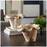 3_Uttermost Teak Flow White Wash Indoor-Outdoor Bowl more views