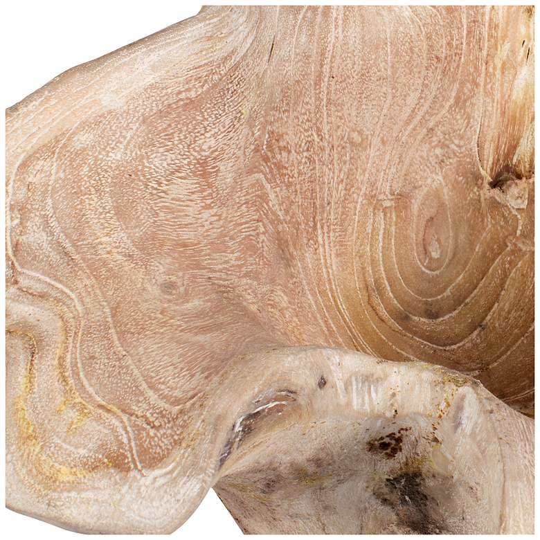 Image 6 Uttermost Teak Flow White Wash Indoor-Outdoor Bowl more views