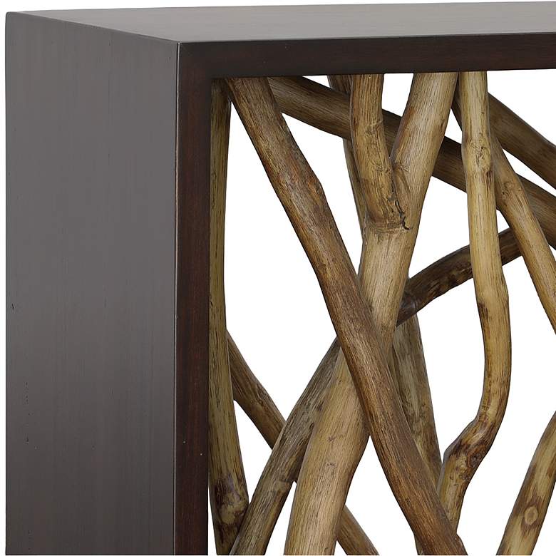Image 5 Uttermost Teak Maze 54 inch L x 34.5 inch H Console Table more views