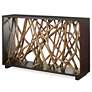 4_Uttermost Teak Maze 54" Wide Walnut Wood Console Table more views