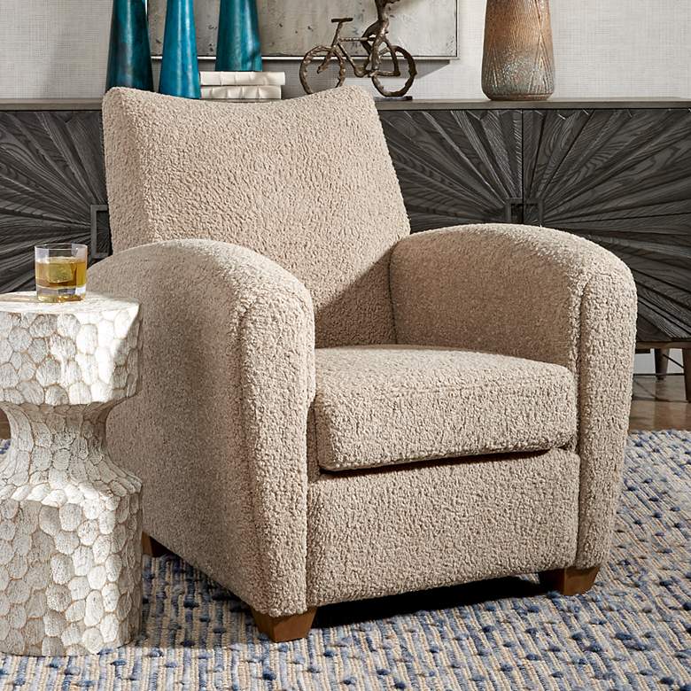 Image 1 Uttermost Teddy Latte Accent Chair