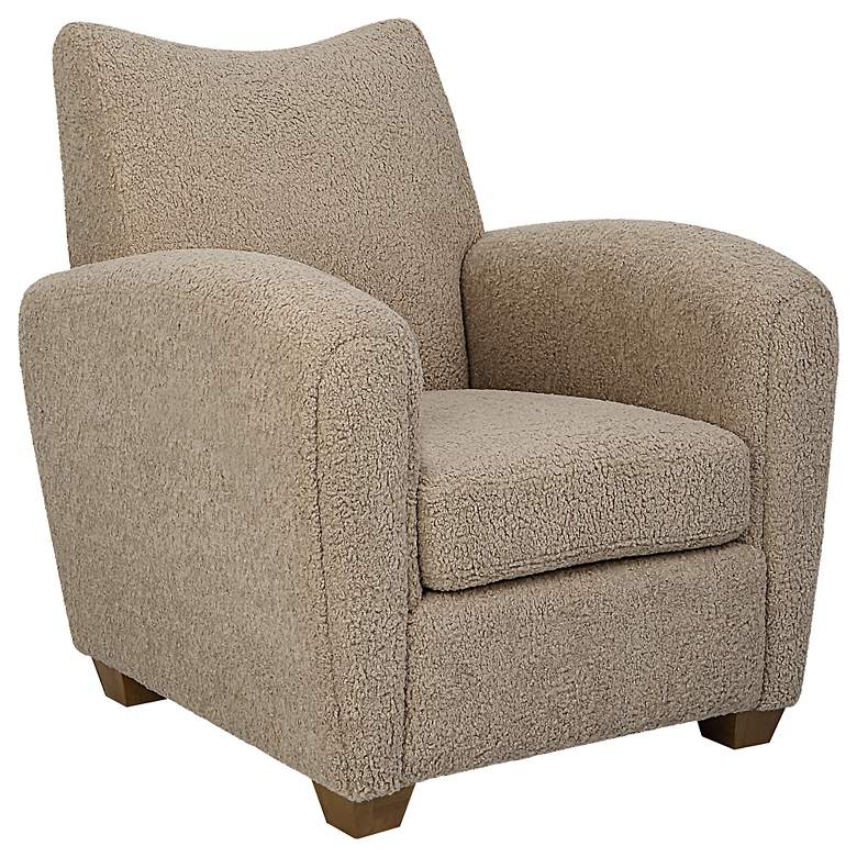Image 5 Uttermost Teddy Latte Accent Chair more views