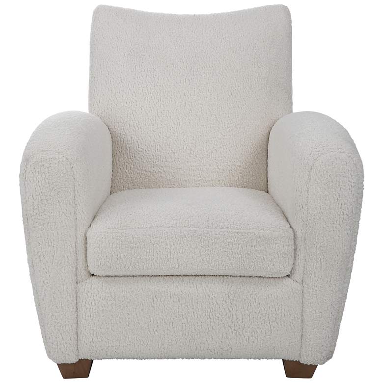 Image 2 Uttermost Teddy Off-White Faux Shearling Accent Chair
