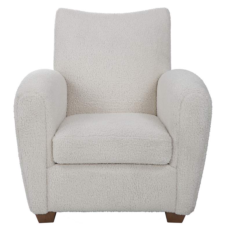 Image 2 Uttermost Teddy Off-White Faux Shearling Accent Chair