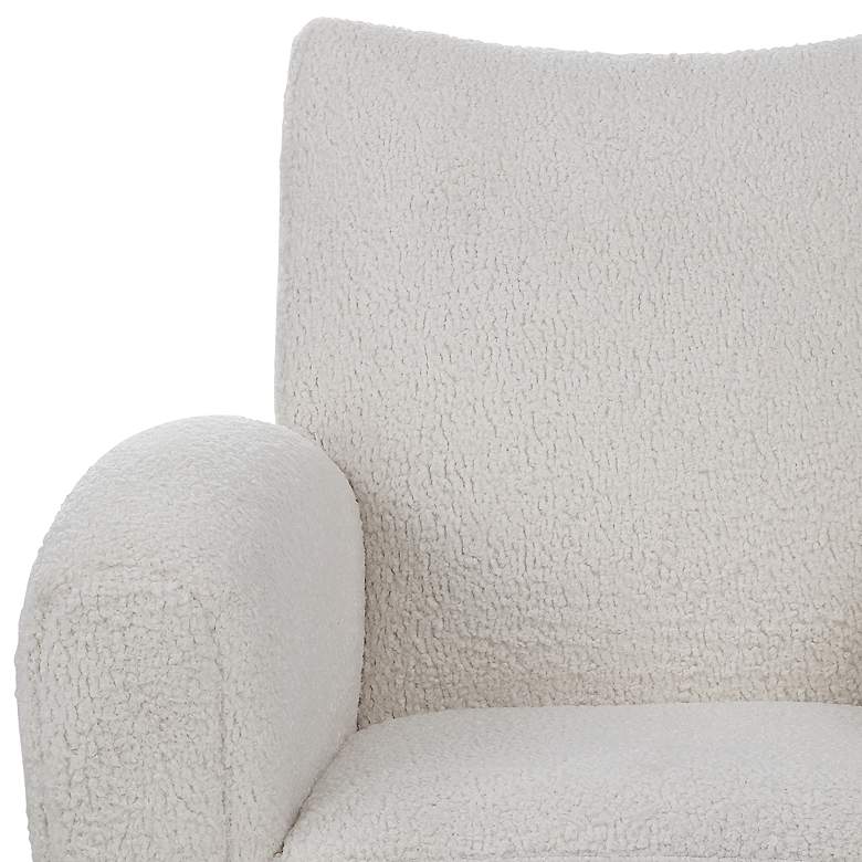 Image 3 Uttermost Teddy Off-White Faux Shearling Accent Chair more views