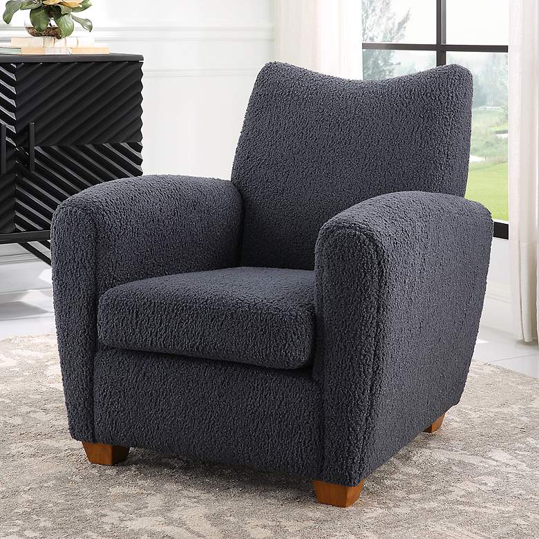 Image 1 Uttermost Teddy Slate Accent Chair