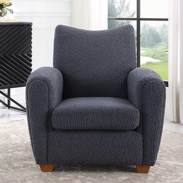 Image 3 Uttermost Teddy Slate Accent Chair more views