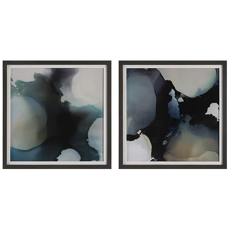 Image 3 Uttermost Telescopic 34" Square 2-Piece Framed Wall Art Set