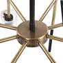 6_Uttermost Telesto 32"W Brass and Black 8-Light Pendant Light more views