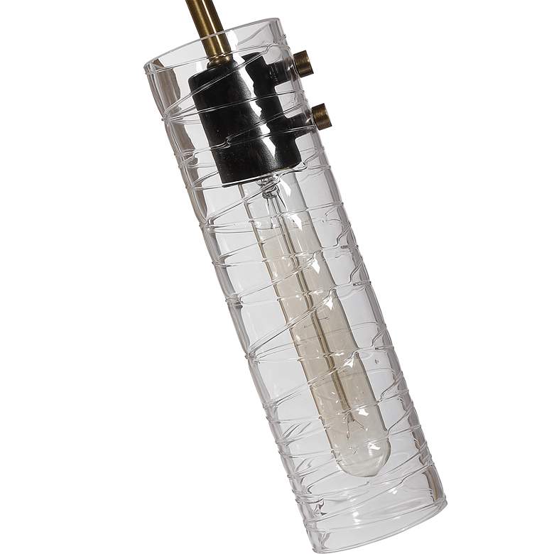 Image 7 Uttermost Telesto 32"W Brass and Black 8-Light Pendant Light more views