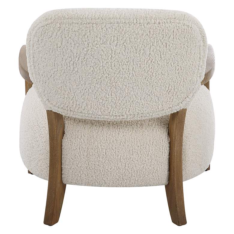 Image 7 Uttermost Telluride 29 1/2" H White and Oak Accent Chair more views