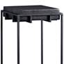 Uttermost Telone 13" Wide Dark Oxidized Black Pedestal Table