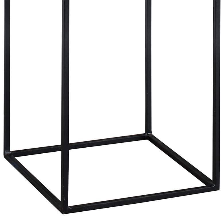 Image 3 Uttermost Telone 13 inch Wide Dark Oxidized Black Pedestal Table more views