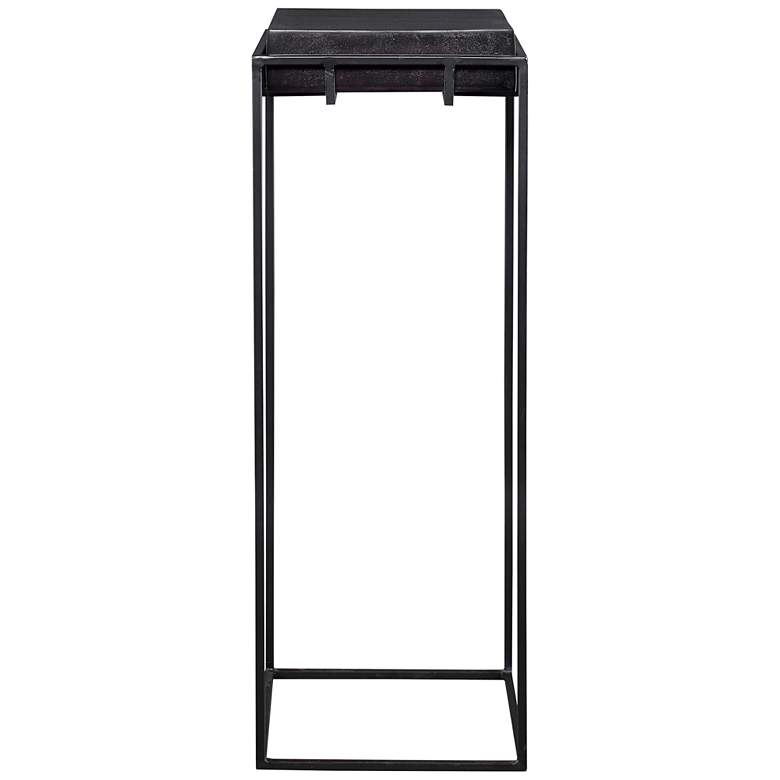 Image 4 Uttermost Telone 13 inch Wide Dark Oxidized Black Pedestal Table more views