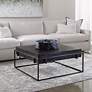 Uttermost Telone 35" Wide Dark Oxidized Black Coffee Table