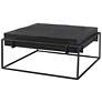 Uttermost Telone 35" Wide Dark Oxidized Black Coffee Table