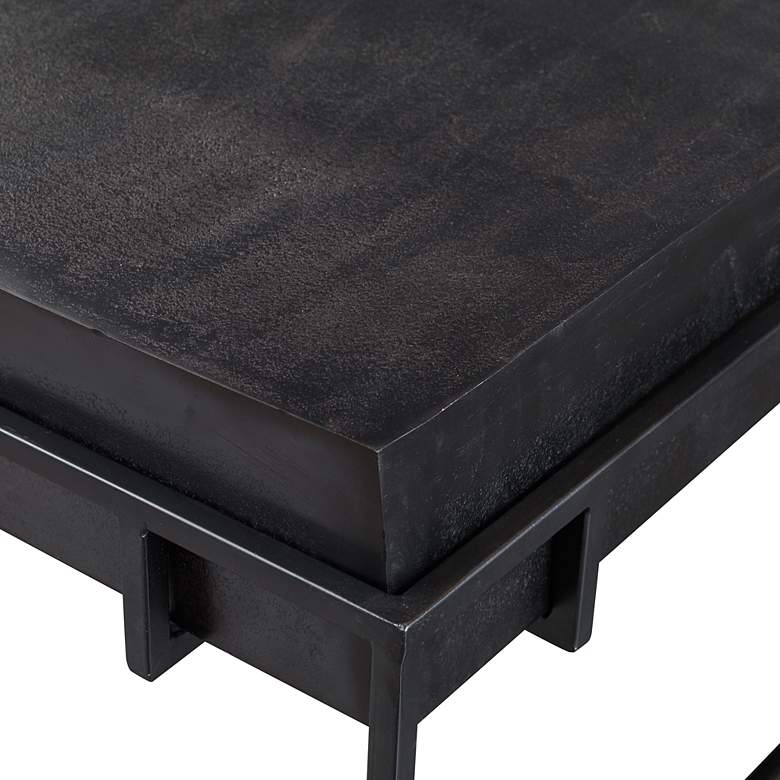 Image 5 Uttermost Telone 35 inch Wide Dark Oxidized Black Coffee Table more views