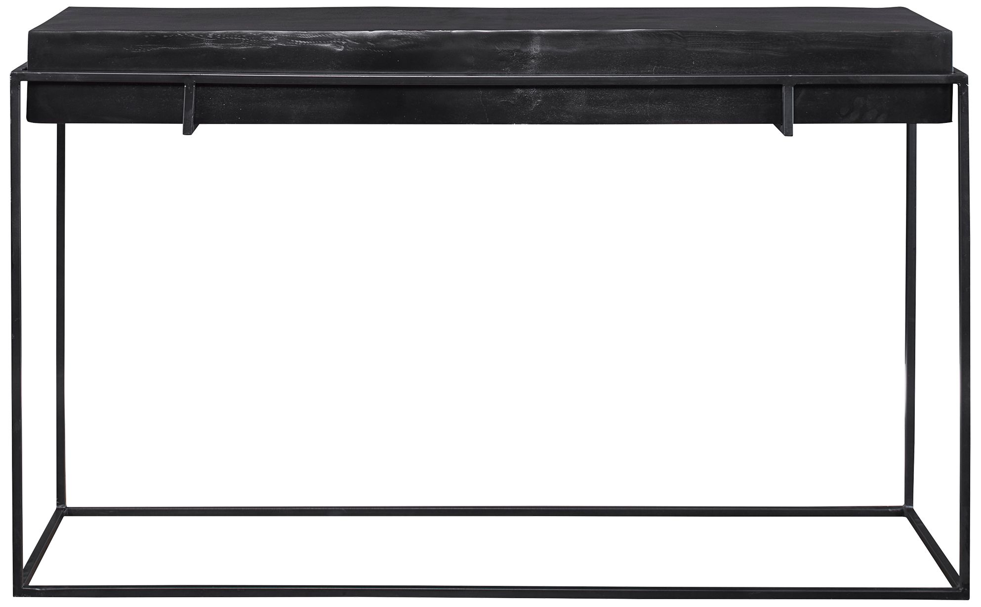 Black console table with stools hot sale