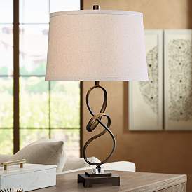 Image1 of Uttermost Tenley 27 1/4" Oil-Rubbed Bronze Hand-Twisted Table Lamp