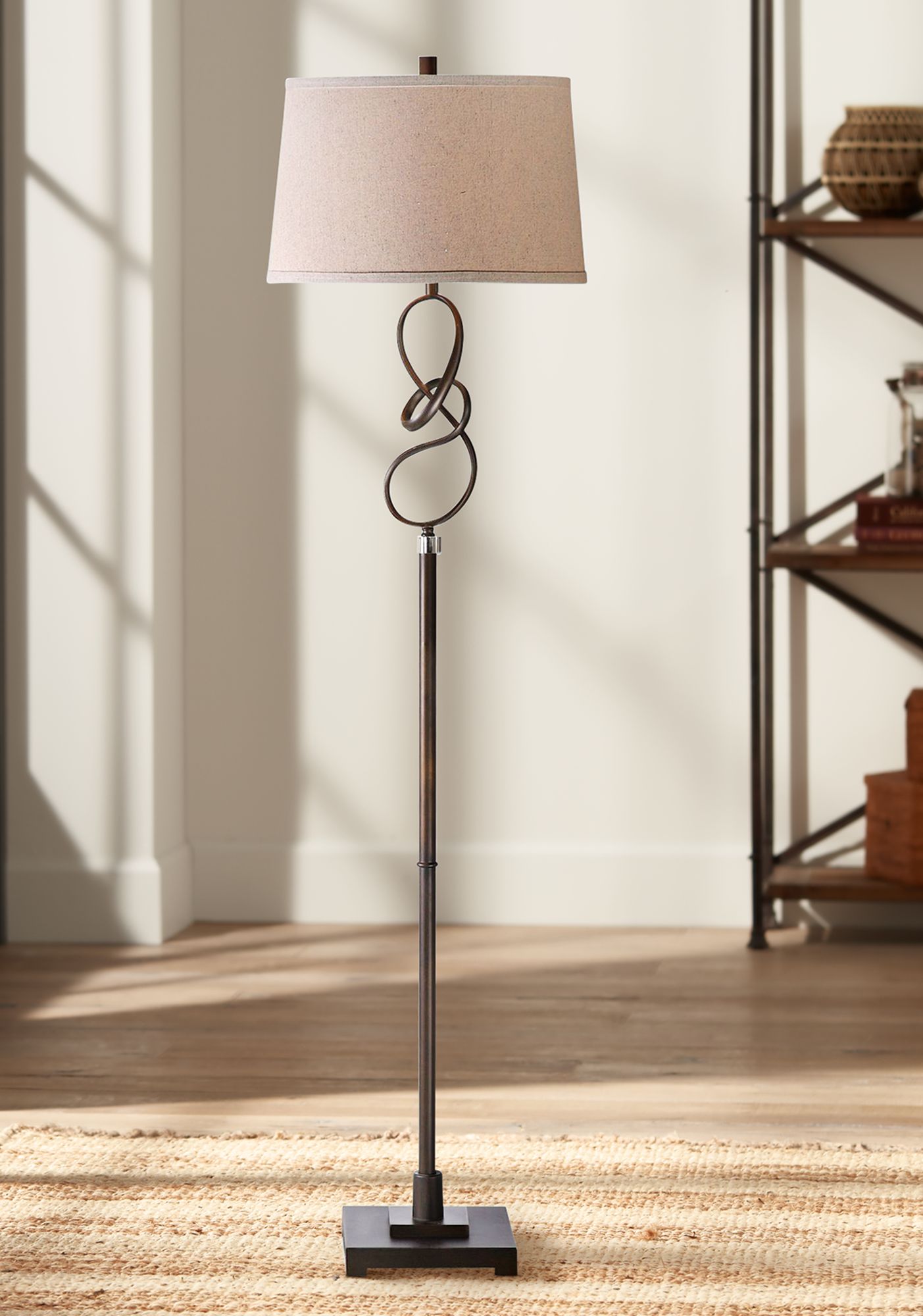 Uttermost 64 1/2" High Tenley Oil Rubbed Bronze Twist Floor Lamp