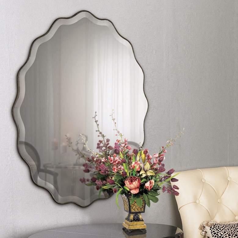 Image 1 Uttermost Teodora Silver 30 inch x 40 inch Wall Mirror
