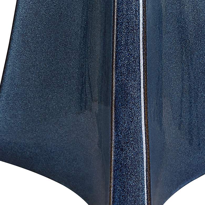 Image 5 Uttermost Teramo Distressed Blue Ceramic Table Lamp more views