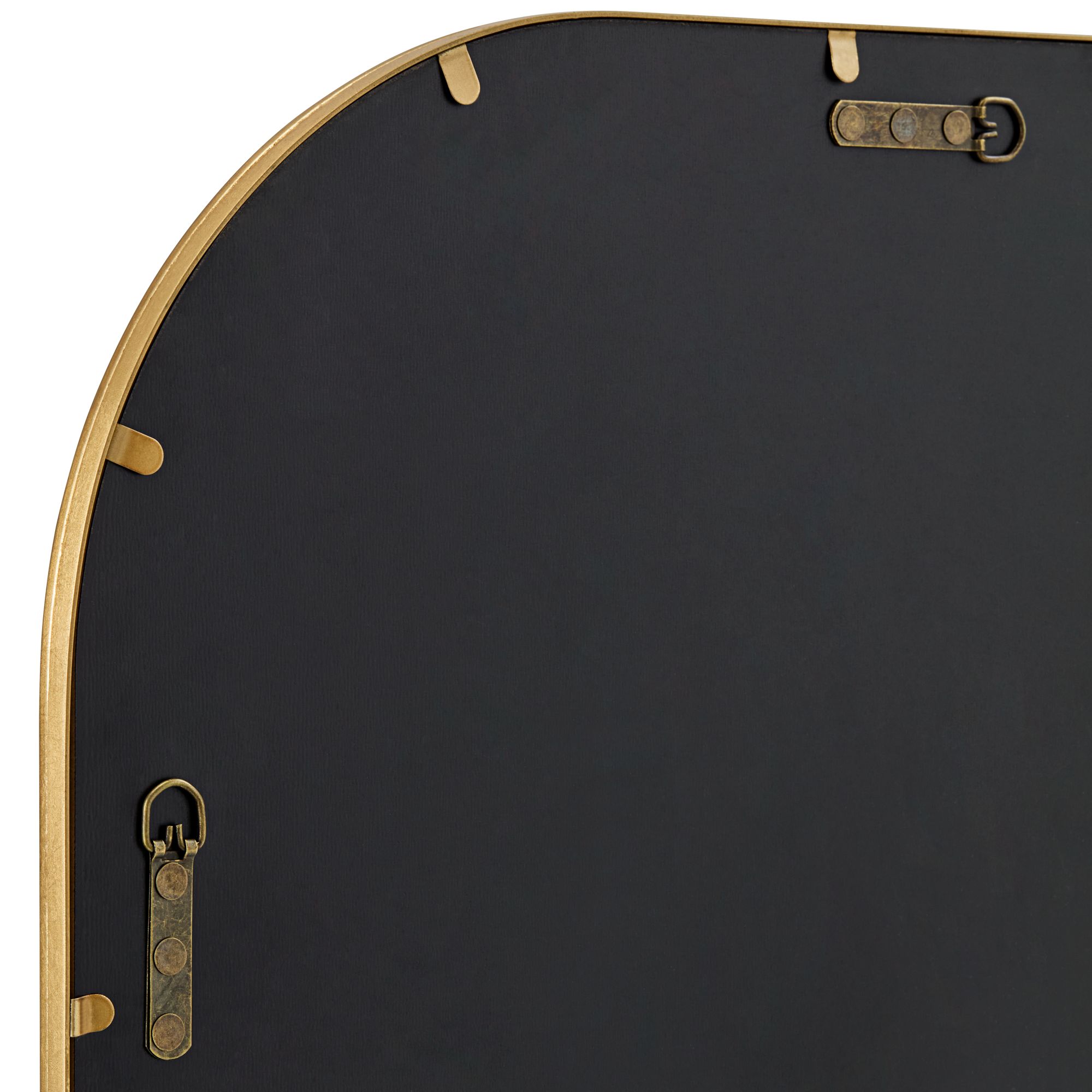 Image 3 Uttermost Tessa Teardrop 24x38 Modern Gold Bathroom Living Room Wall Mirror more views