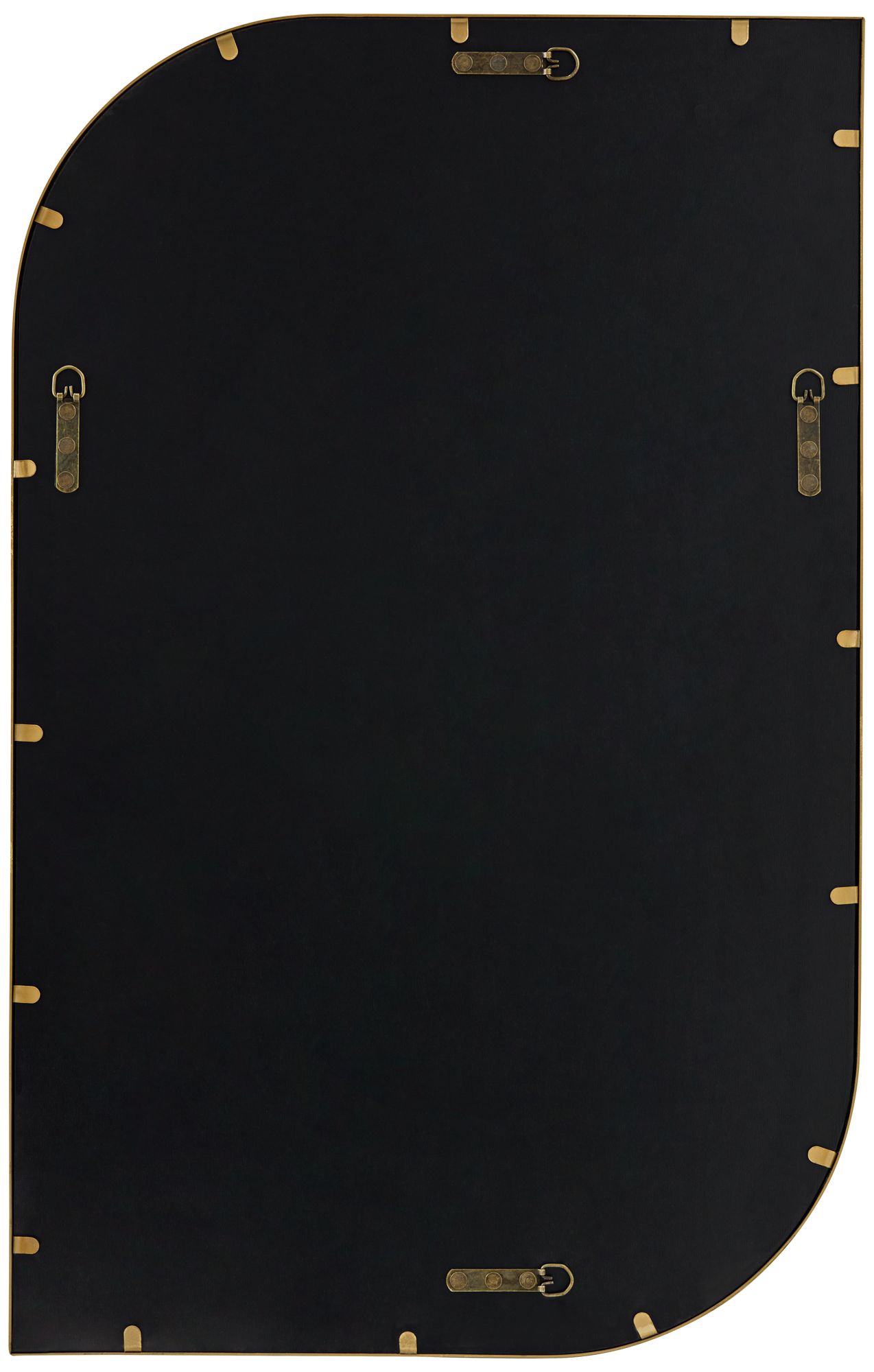 Image 7 Uttermost Tessa Teardrop 24x38 Modern Gold Bathroom Living Room Wall Mirror more views