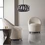 3_Uttermost Thales 22"W Matte Black Geometric 3-Light Pendant more views