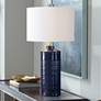 Uttermost Thalia 31" High Modern Royal Blue Ceramic Table Lamp