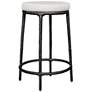 4_Uttermost Thayer 26" Java Cast Aluminum Indoor-Outdoor Counter Stool more views