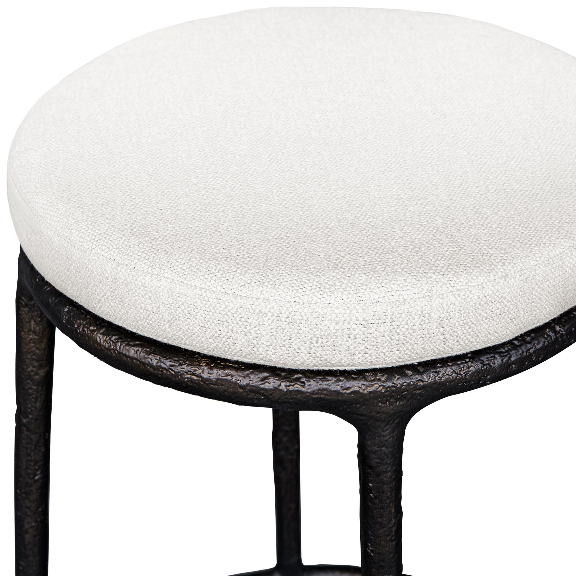 Image 5 Uttermost Thayer 26" Java Cast Aluminum Indoor-Outdoor Counter Stool more views