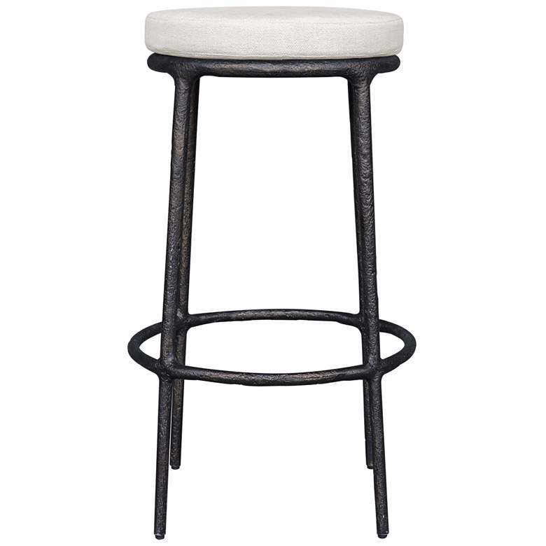 Image 1 Uttermost Thayer 31" Java Cast Aluminum Indoor-Outdoor Bar Stool