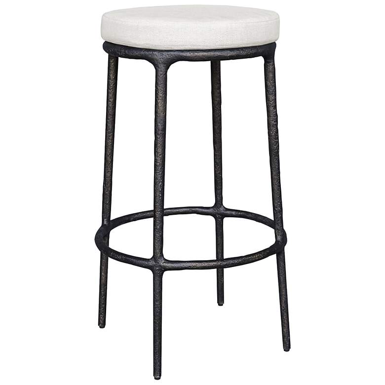 Image 3 Uttermost Thayer 31" Java Cast Aluminum Indoor-Outdoor Bar Stool more views