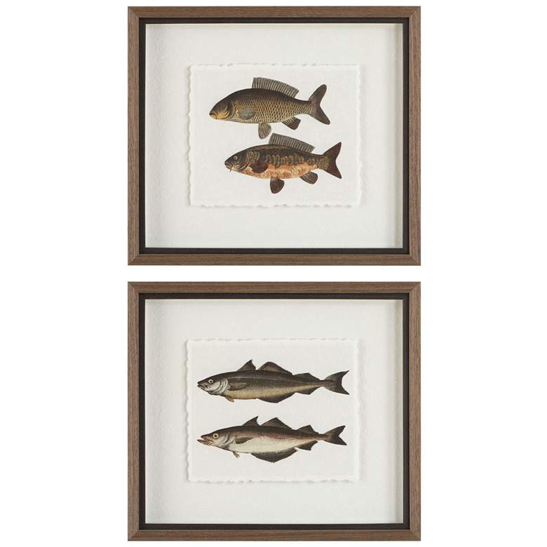 Image 1 Uttermost The Catch 20 1/2" Wide 2-Piece Framed Prints