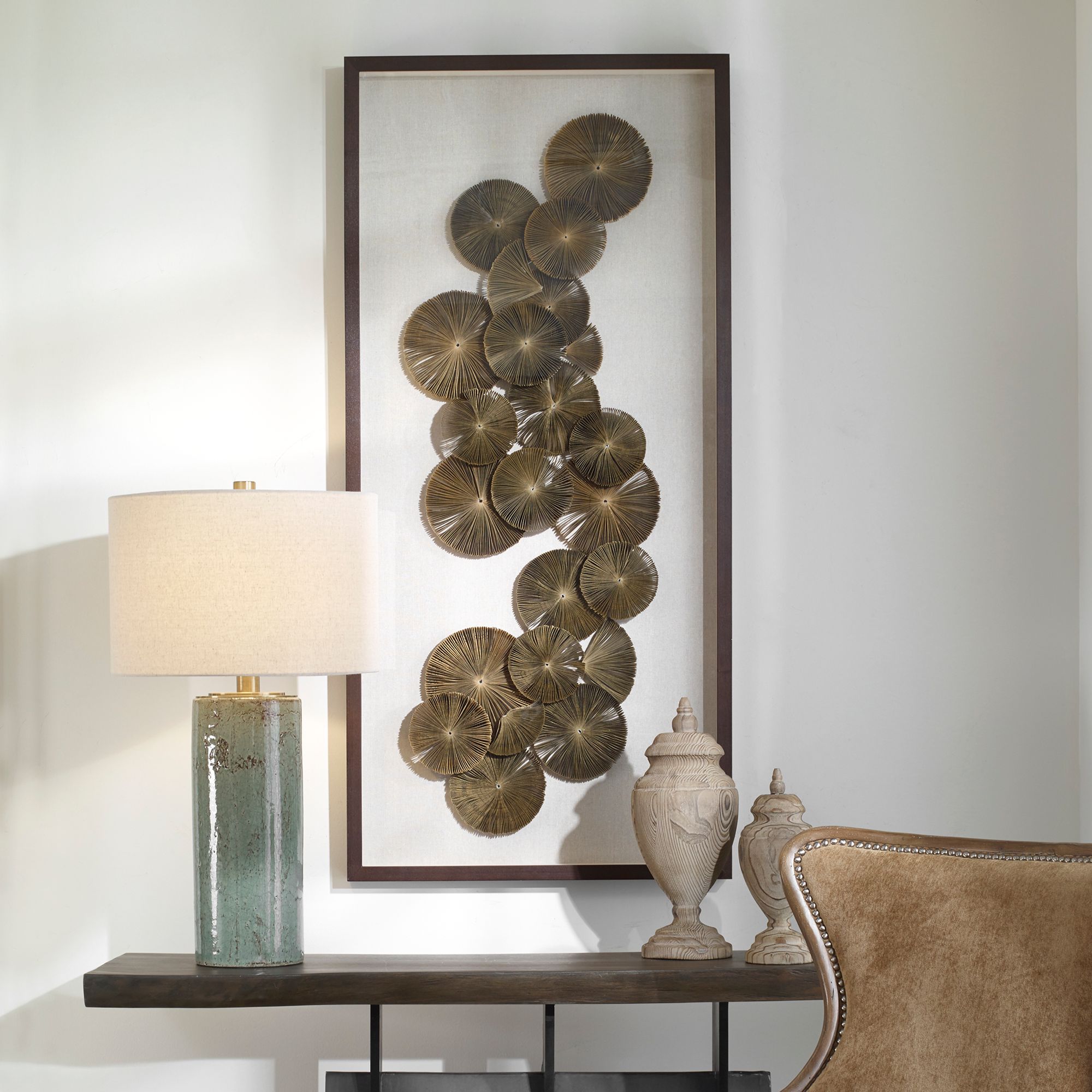 Uttermost The Times 59" High Shadow Box Framed Wall Art