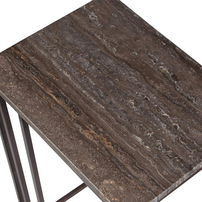 Image 5 Uttermost Theodore 23" High Dark Bronze Metal Accent Table more views