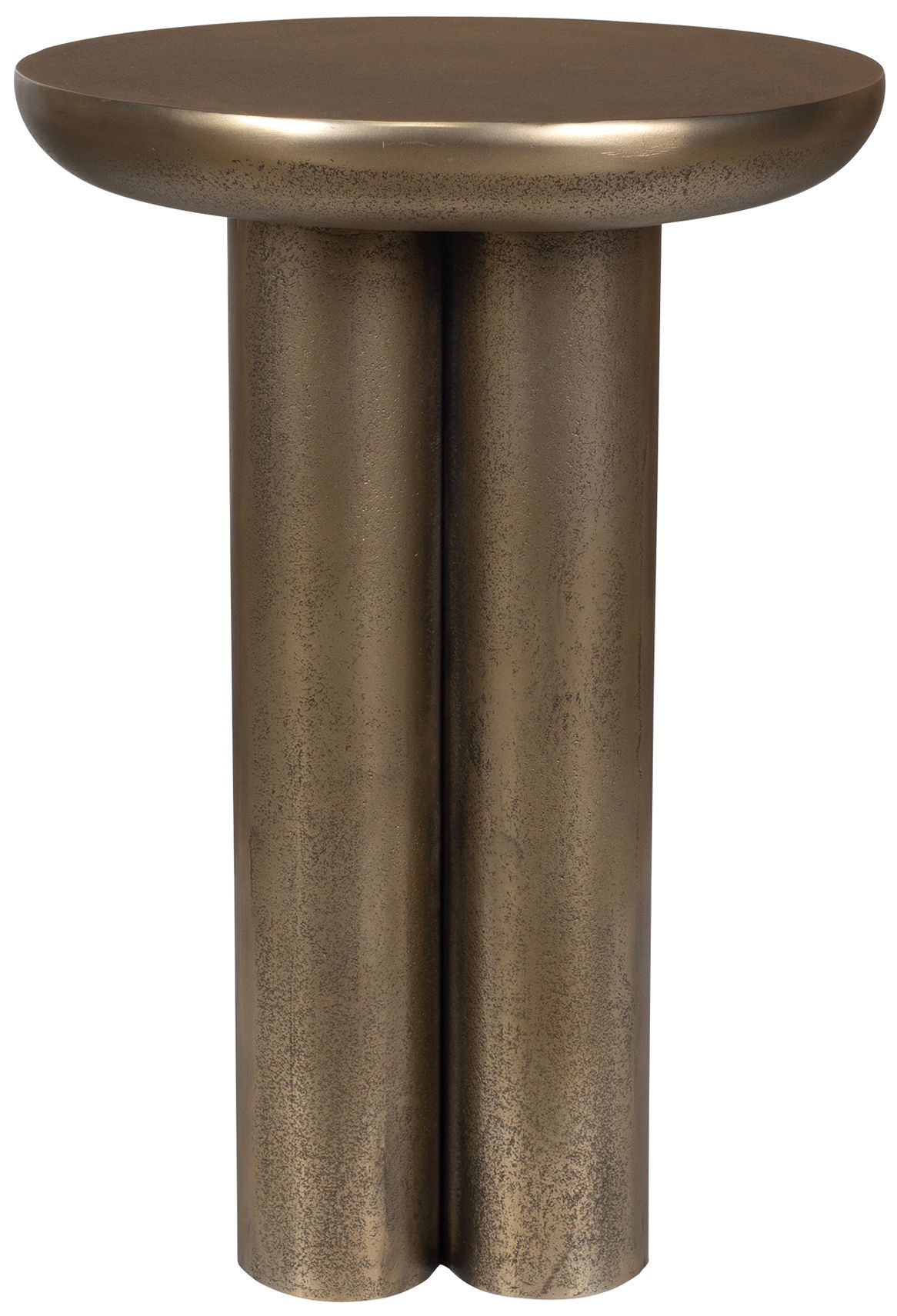 Image 2 Uttermost Thorp 22" H x 15" W Brass Aluminum Outdoor Accent Table