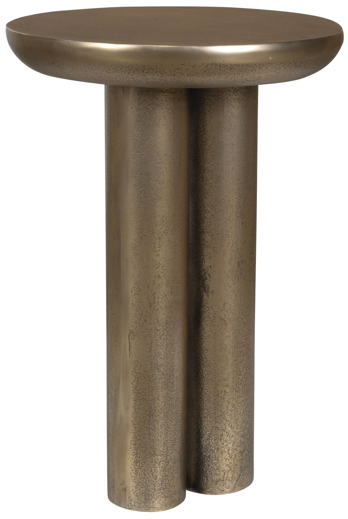 Image 4 Uttermost Thorp 22" H x 15" W Brass Aluminum Outdoor Accent Table more views