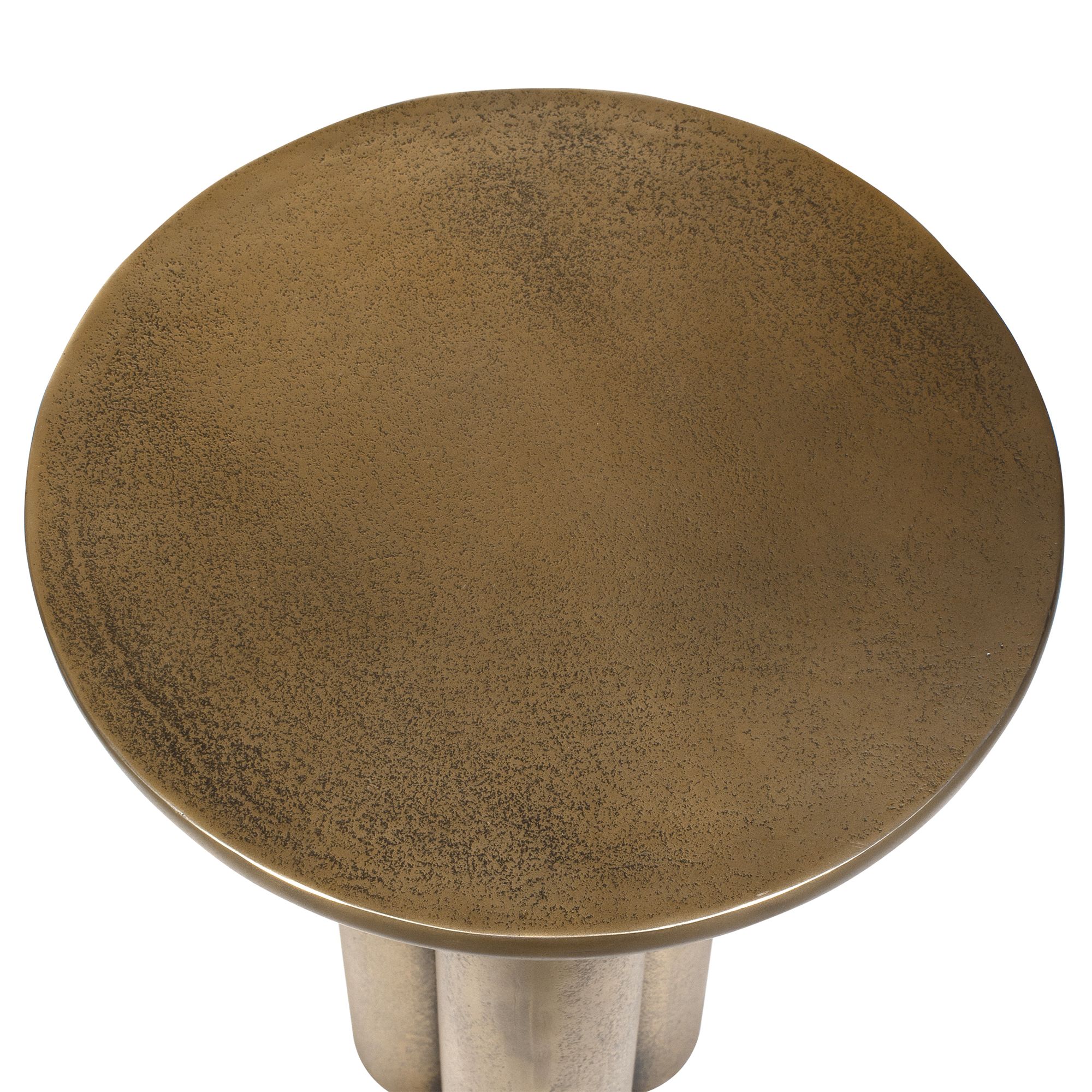 Image 7 Uttermost Thorp 22" H x 15" W Brass Aluminum Outdoor Accent Table more views