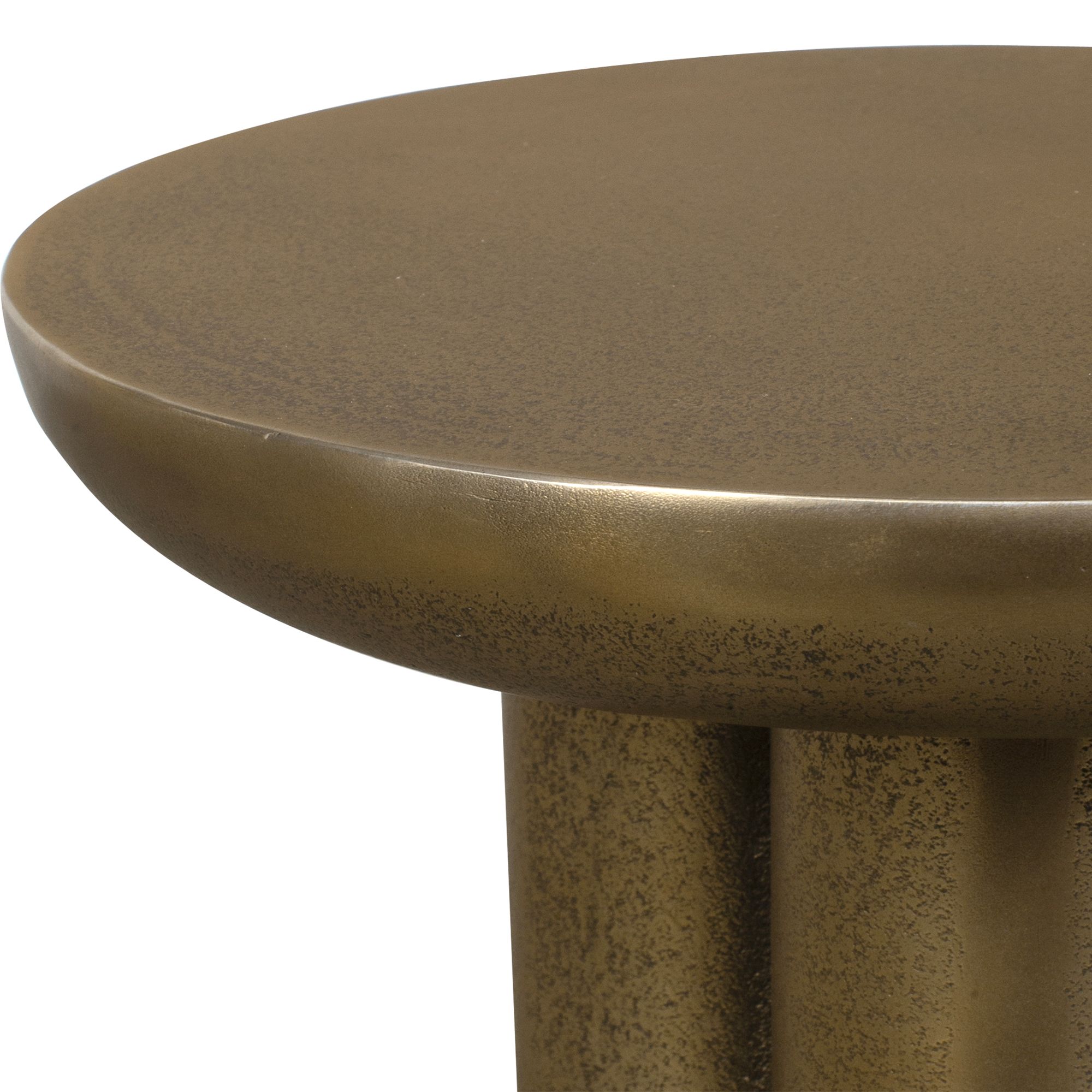 Uttermost Thorp 22" H x 15" W Brass Aluminum Outdoor Accent Table