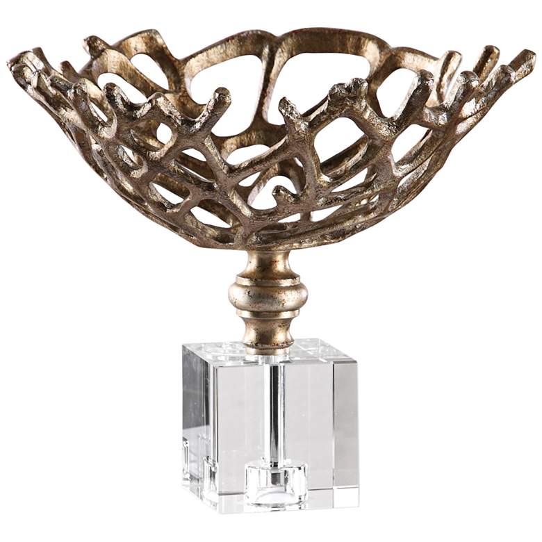 Image 1 Uttermost Tiana Lightly Distressed Metallic Gold Bowl