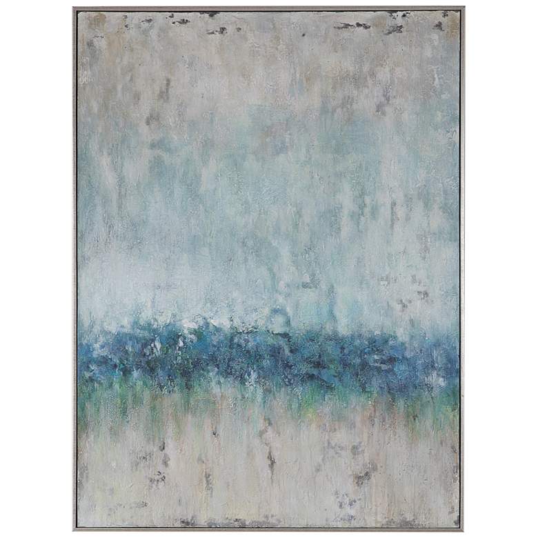 Image 2 Uttermost Tidal Wave 47 inch High Framed Canvas Wall Art
