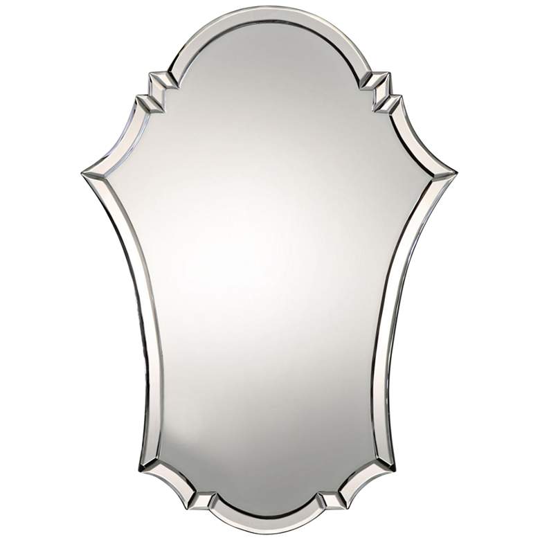 Image 1 Uttermost Tilila Beveled 21 inch x 29 inch Shield Wall Mirror