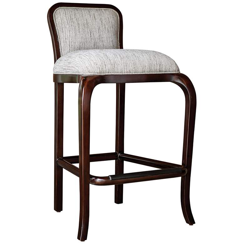 Image 1 Uttermost Tilley 31 inch Clay Weave Fabric Wood Barstool