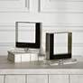 Uttermost Tilman Clear and Black Bookends 2PC