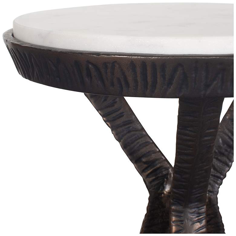 Image 4 Uttermost Tilton 24" H x 11" W Bronze Aluminum Accent Table more views