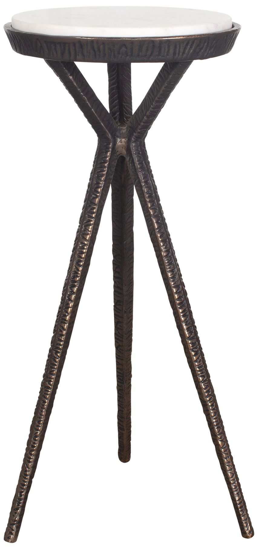 Image 2 Uttermost Tilton 24" H x 11" W Bronze Aluminum Accent Table